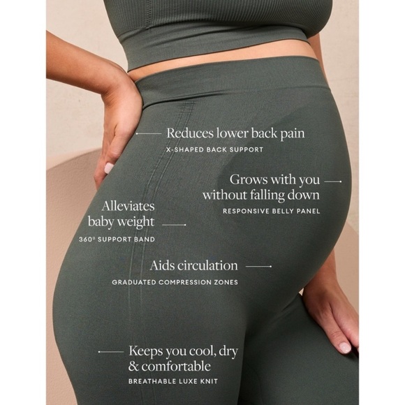 BLANQI Maternity Leggings in Forest Night, Size Medium - Picture 6 of 9